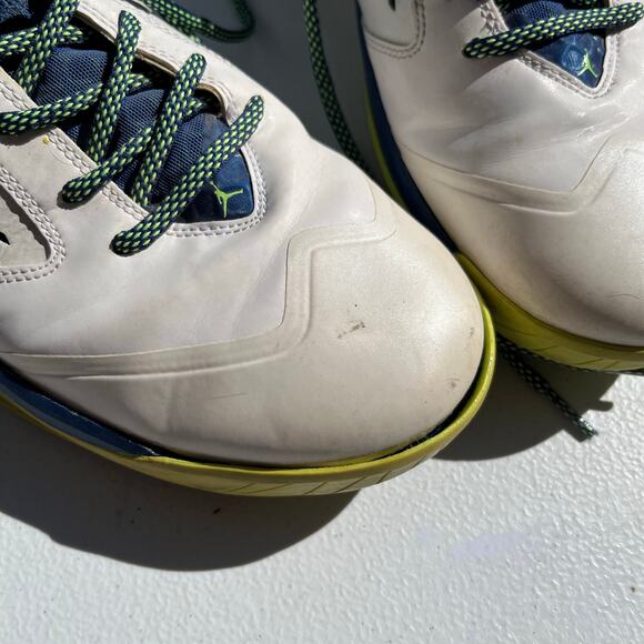 Jordan Rising High Men’s White W/Blue And Green 7869131-102 Size 12 main image 5